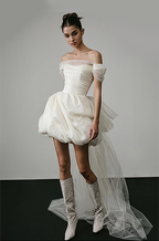 “Étoile de Lune” Silk Organza Bridal Mini – Winter 2026 NYFW Met Gala Collection