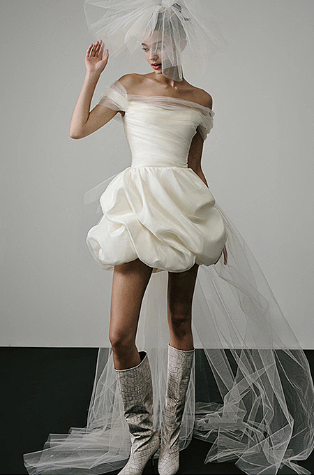 “Étoile de Lune” Silk Organza Bridal Mini – Winter 2026 NYFW Met Gala Collection