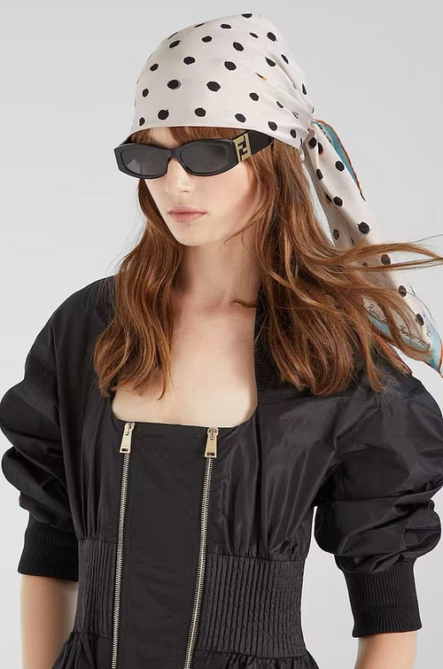 FENDI Roma Rectangular Sunglasses – Sculpted FF Temple Edition