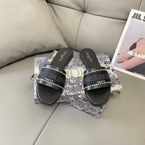 Dior Embroidered Sandals