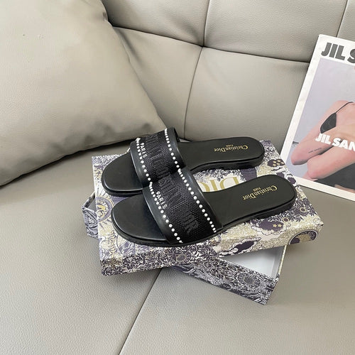 Dior Embroidered Sandals
