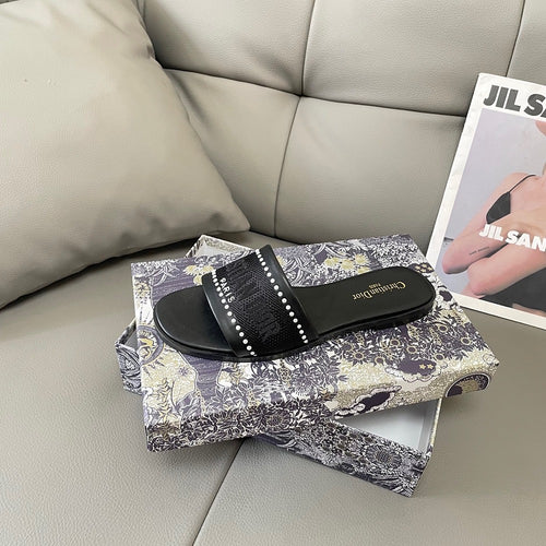 Dior Embroidered Sandals