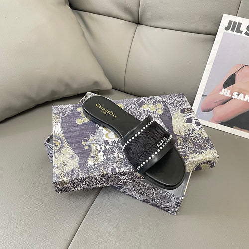 Dior Embroidered Sandals