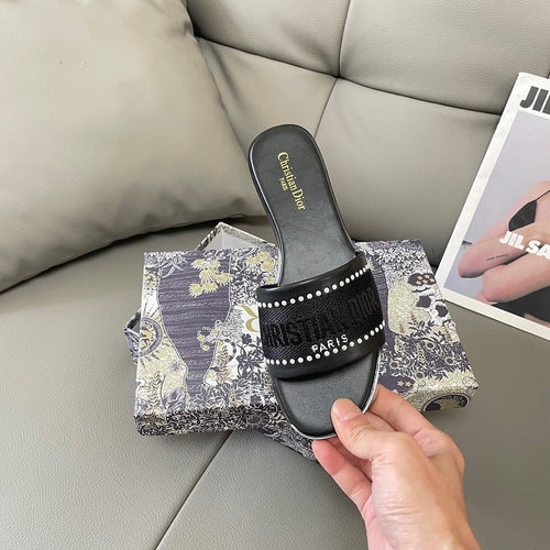 Dior Embroidered Sandals