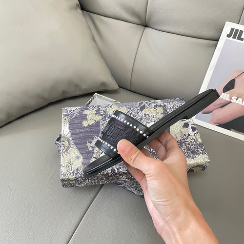 Dior Embroidered Sandals