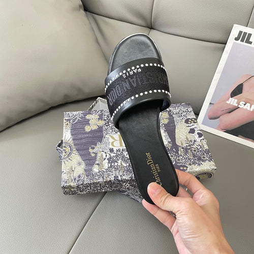 Dior Embroidered Sandals