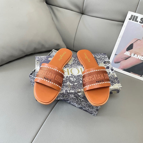 Dior Embroidered Sandals