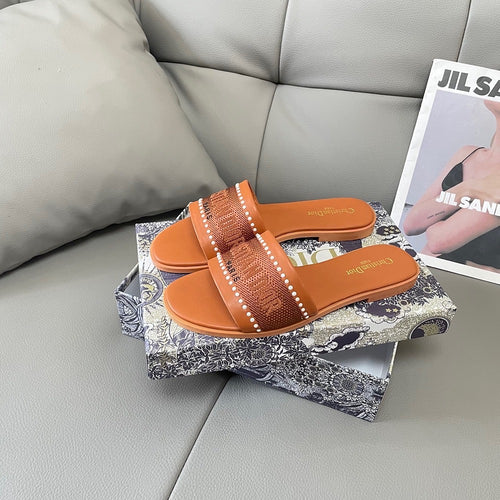 Dior Embroidered Sandals