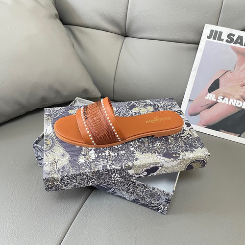 Dior Embroidered Sandals