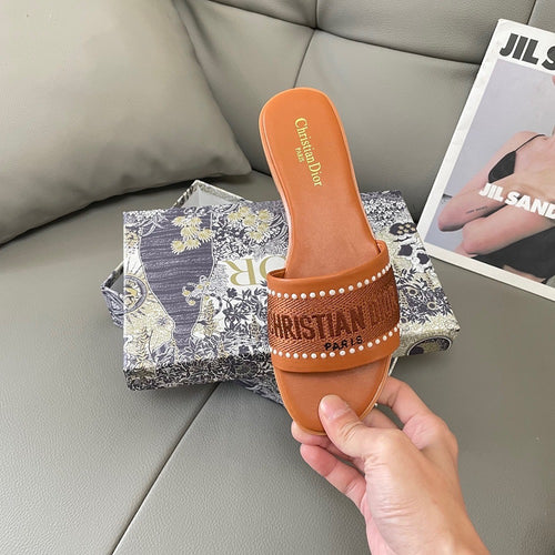 Dior Embroidered Sandals