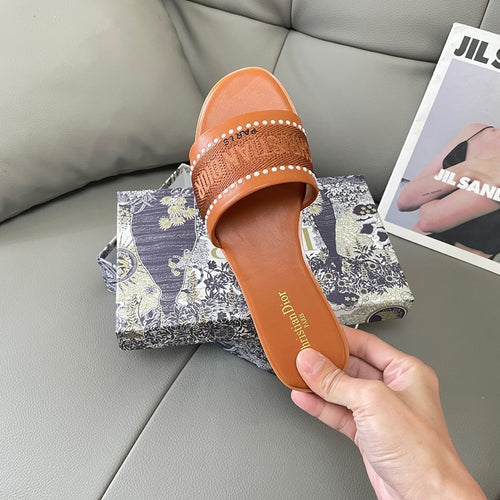 Dior Embroidered Sandals