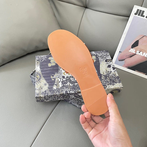 Dior Embroidered Sandals