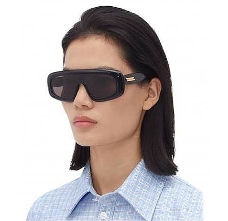 Bottega Veneta ‘Visio Scultoreo’ Oversized Shield Sunglasses