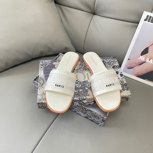 Dior Embroidered Sandals