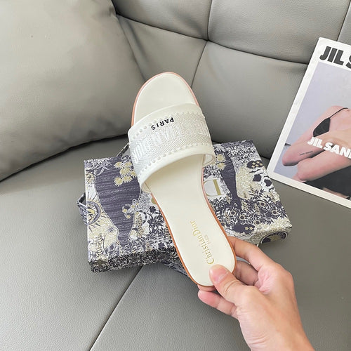 Dior Embroidered Sandals