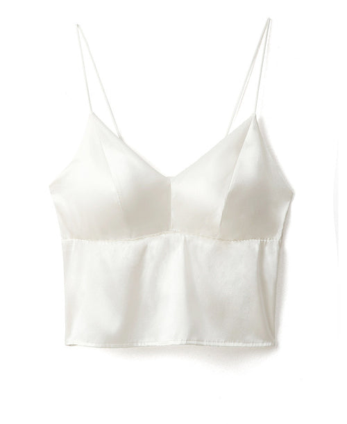 “Élégance de Soie” Minimalist Satin Camisole