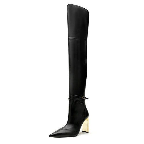 Over the Knee Leather Boots