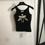 CC knitted Tank Top with Bow