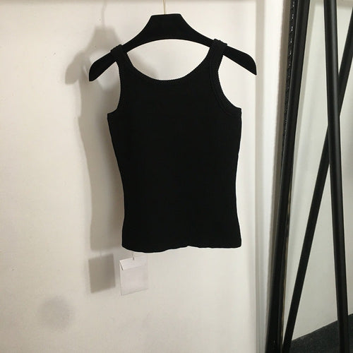 CC knitted Tank Top with Bow
