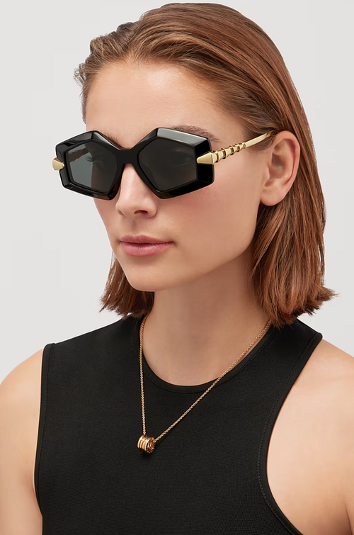 Bvlgari “Serpenti Scultorea” Angular Sunglasses