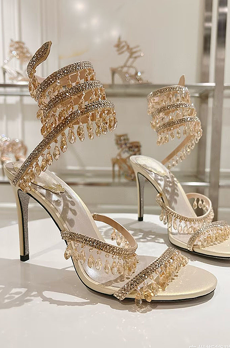 “Palais de Cristal” Couture Stilettos – Jeweled Evening Collection