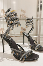 “Palais de Cristal” Couture Stilettos – Jeweled Evening Collection