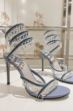 “Palais de Cristal” Couture Stilettos – Jeweled Evening Collection