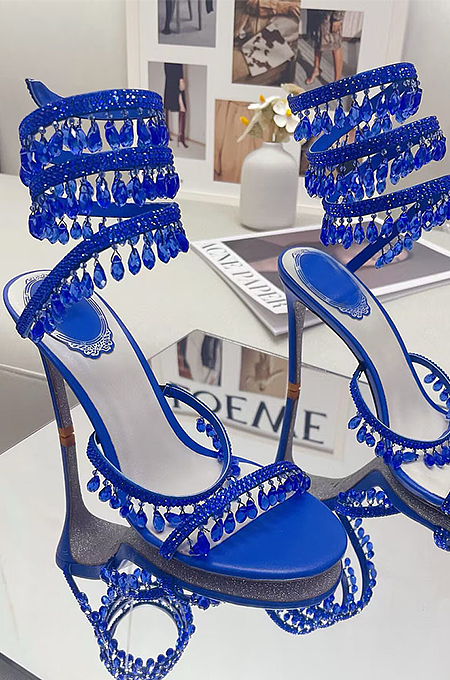 “Palais de Cristal” Couture Stilettos – Jeweled Evening Collection