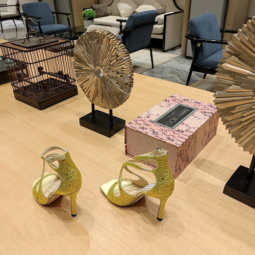 Jimmy Choo Luminara Crystal Wave Sandals – 36-41 (Multiple Colors)