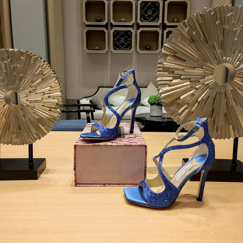 Jimmy Choo Luminara Crystal Wave Sandals – 36-41 (Multiple Colors)