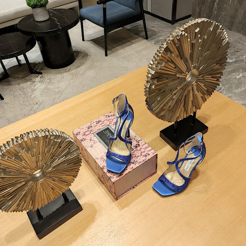 Jimmy Choo Luminara Crystal Wave Sandals – 36-41 (Multiple Colors)