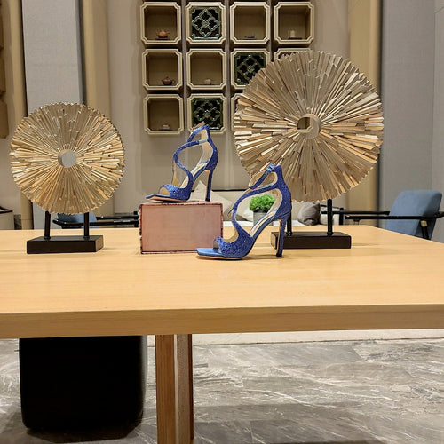 Jimmy Choo Luminara Crystal Wave Sandals – 36-41 (Multiple Colors)