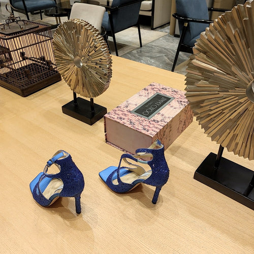 Jimmy Choo Luminara Crystal Wave Sandals – 36-41 (Multiple Colors)