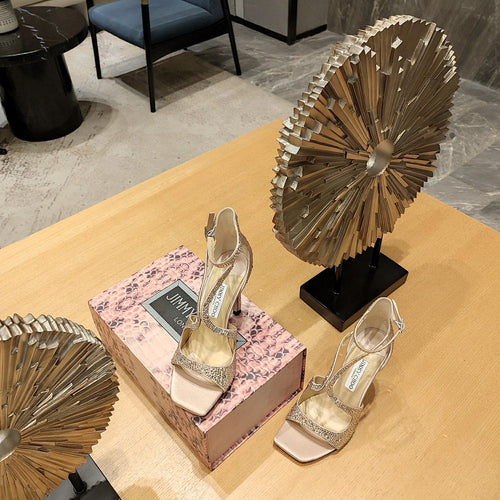 Jimmy Choo Luminara Crystal Wave Sandals – 36-41 (Multiple Colors)