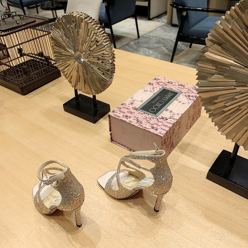 Jimmy Choo Luminara Crystal Wave Sandals – 36-41 (Multiple Colors)