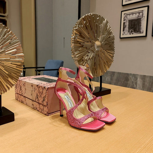 Jimmy Choo Luminara Crystal Wave Sandals – 36-41 (Multiple Colors)