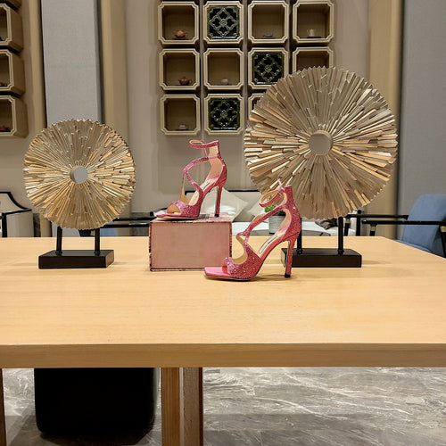 Jimmy Choo Luminara Crystal Wave Sandals – 36-41 (Multiple Colors)