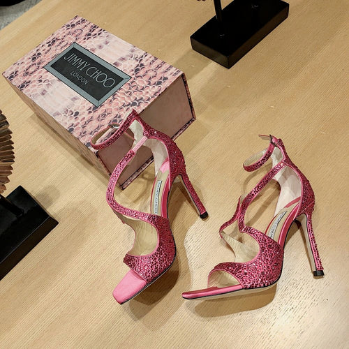 Jimmy Choo Luminara Crystal Wave Sandals – 36-41 (Multiple Colors)