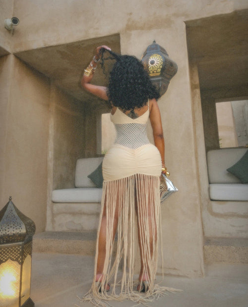 'Naja Joi' Maxi Fringe Dress