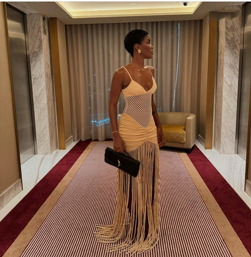 'Naja Joi' Maxi Fringe Dress