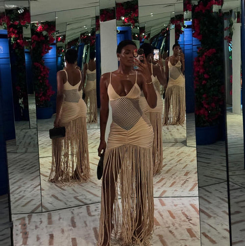 'Naja Joi' Maxi Fringe Dress