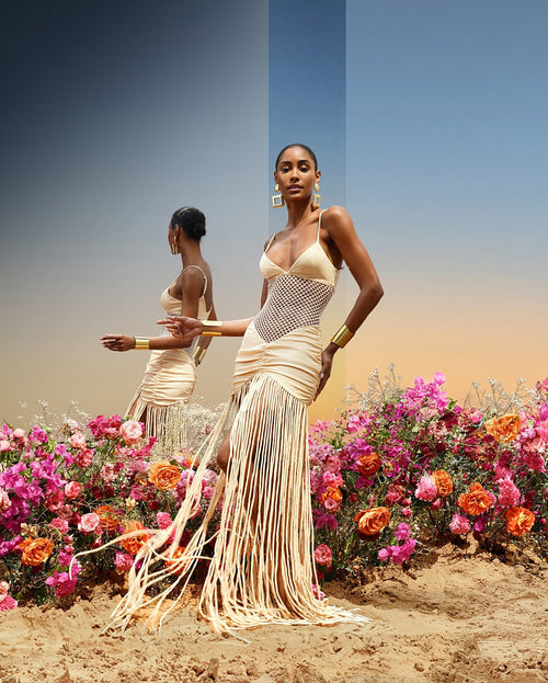 'Naja Joi' Maxi Fringe Dress
