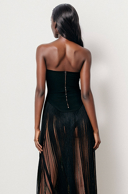 'Marise' Fringed Dress