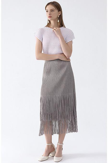'Jata' Fringe Skirt