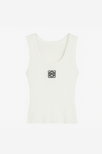 Loewe Anagram Ribbed Tank – Noir & Blanc Edition