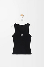 Loewe Anagram Ribbed Tank – Noir & Blanc Edition