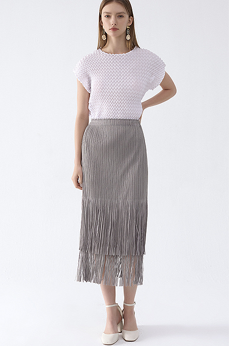 'Jata' Fringe Skirt