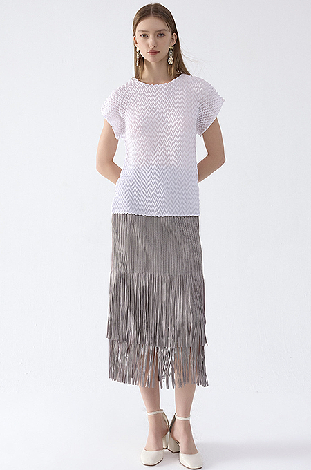 'Jata' Fringe Skirt
