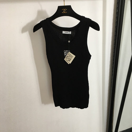 Loewe Anagram Ribbed Tank – Noir & Blanc Edition