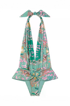 Versace “Medusa Mare Drapé” Halter Swimsuit